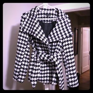 Black and White Pea Coat
